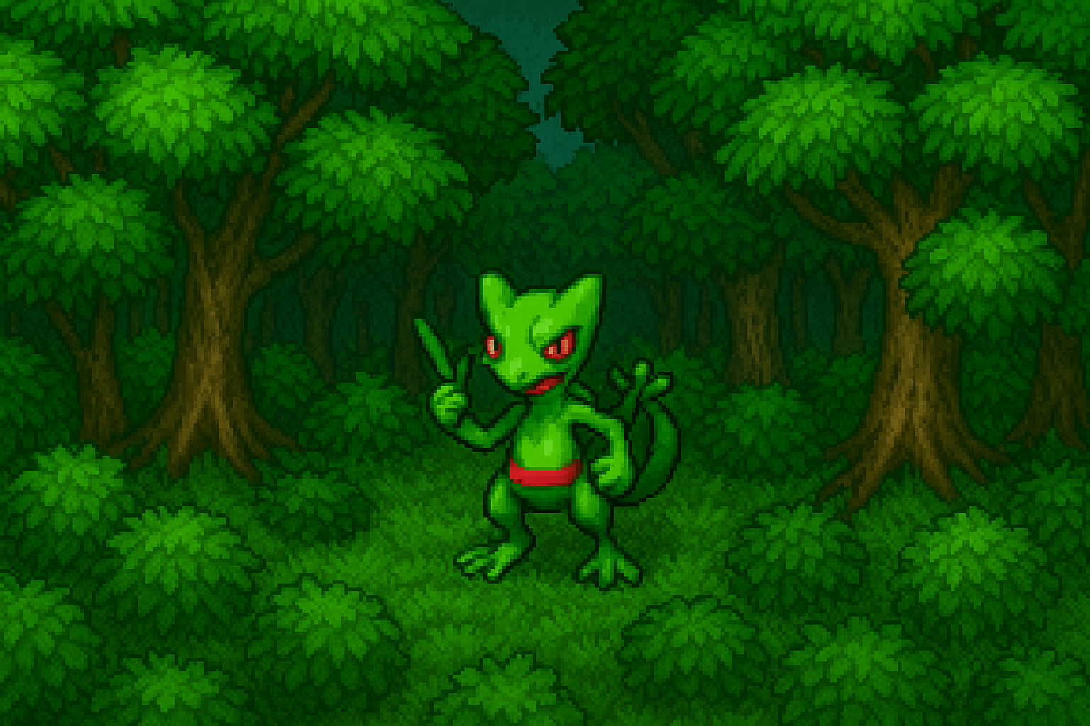 🌿 Hunt de Sceptile em Phenac