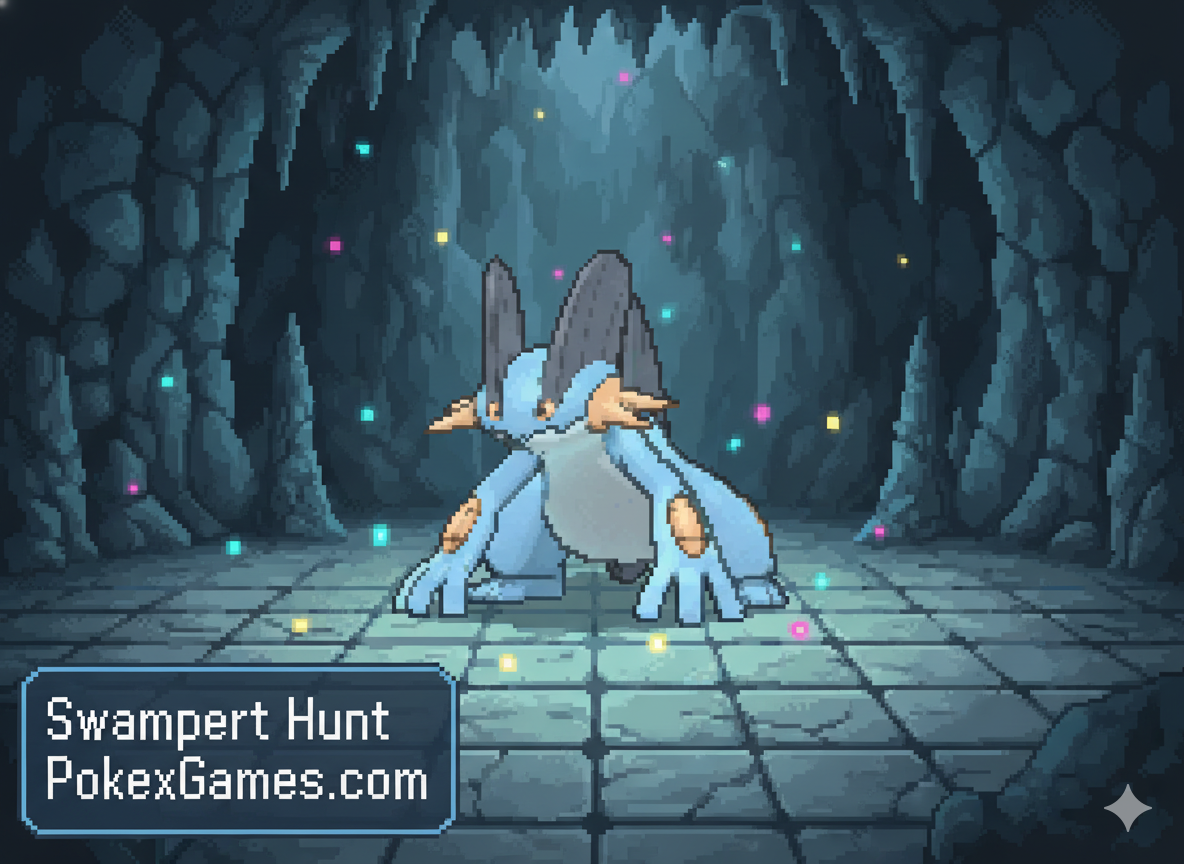 🌊 Hunt de Swampert em Phenac